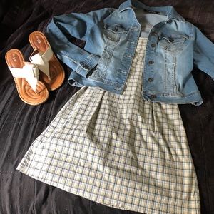 Madison & Co. Tennis Cut Plaid Dress